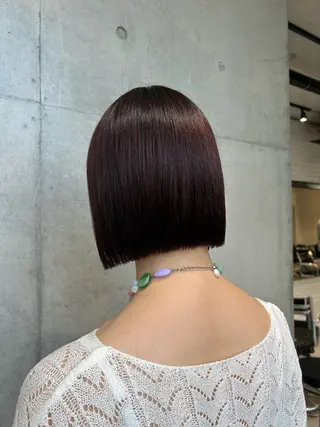 ショート カラー ヘアアレンジ ボブ艶モテカラー🫧 カリンのヘアスタイル