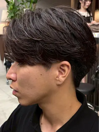パーマ メンズ 中川 稜のヘアスタイル