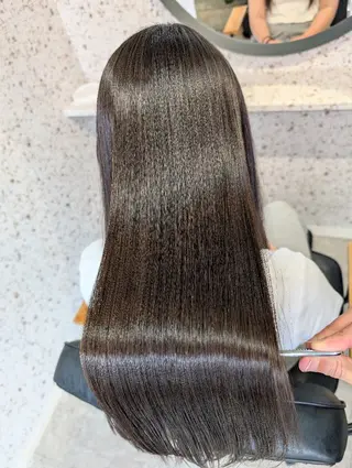 ロング 髪質改善.縮毛矯正 ×韓国ヘアyukiのヘアスタイル