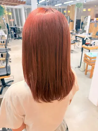 セミロング カラー 若原 絃汰のヘアスタイル