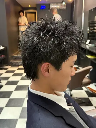 ショート パーマ メンズ 京都/伏見/メンズ/ 石田昂のヘアスタイル