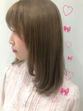 ミディアム カラー 新宿駅近♡個室 ♡関口三都季🌜のヘアスタイル