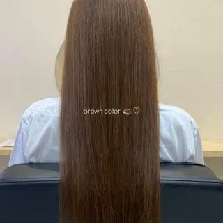 ロング レイヤー/顔周り 透明感カラー🥂のヘアスタイル