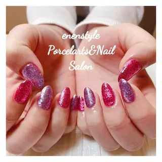ミディアム ネイル 🐾enen style 🐾のネイルデザイン