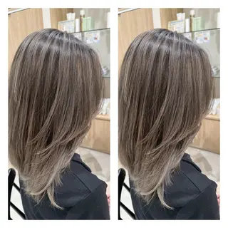 ミディアム 艶髪🫧/透明感 カラー✨/濱崎 竜のヘアスタイル