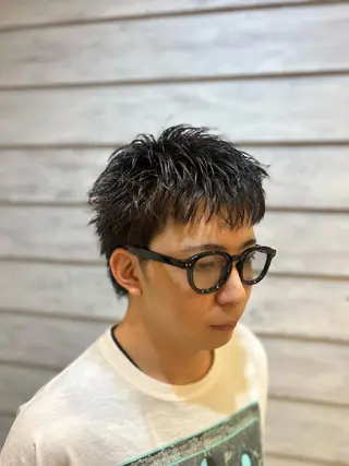 ショート メンズ 大和 雪村のヘアスタイル