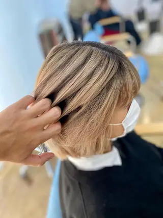ミディアム カラー 松井 敬太郎のヘアスタイル