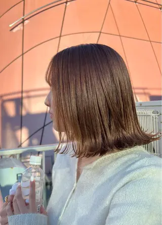 ミディアム カラー 透明感カラー/ イルミナカラーヒロキのヘアスタイル