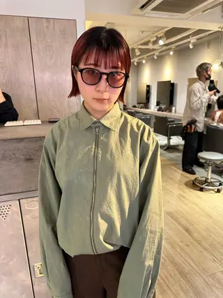 ショート カラー 美髪・シールエクステ ホソタニリョウコのヘアスタイル
