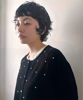 ショート パーマ パーマ /レイヤー 榛地渉馬 /矢場町のヘアスタイル