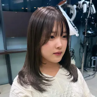 ミディアム パーマ 韓国風/コテ巻き風 パーマ🌿るいのヘアスタイル