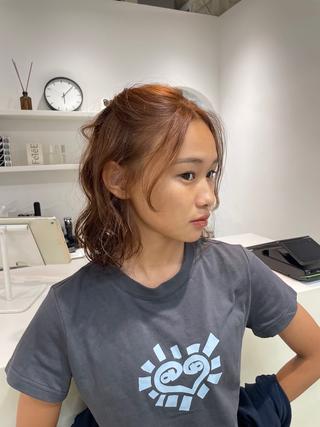 ショート パーマ H I ＮＡのヘアスタイル