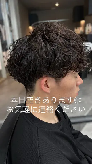 メンズ メンズパーマ/ 眉毛wax/栗原柊のヘアスタイル