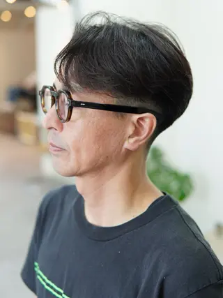 ショート パーマ メンズ メンズパーマ特化 カバヤマ　リョウのヘアスタイル