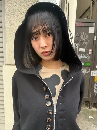 ミディアム モードレイヤー/ボブ Rikuのヘアスタイル