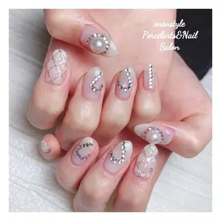 ミディアム ネイル 🐾enen style 🐾のネイルデザイン