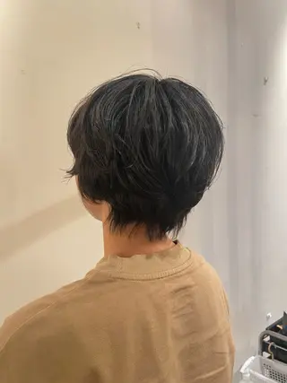 ショート パーマ 髪質改善カラー ベージュ🤎YUMEのヘアスタイル