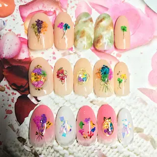 ネイル 渋谷/チップ長さ出し 👑アプレgel-xのネイルデザイン