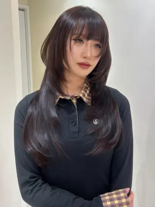 ロング hiyori🎀 トレンドレイヤーのヘアスタイル