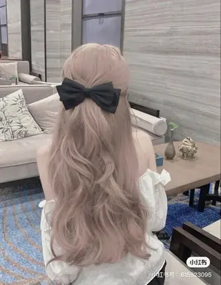 ロング カラー ヘアアレンジ 💓ブリーチ特化 透明感💓あい💓のヘアスタイル