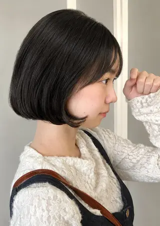 ショート 韓国ボブ/ハッシュ カットKIRAのヘアスタイル