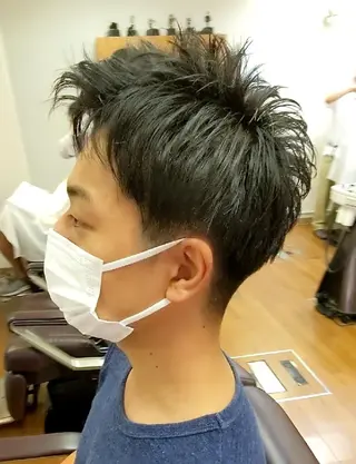 ショート メンズ 🏝川津瑛二🧖♀ 極上パーマ&カラー⭕のエステ・リラクイメージ
