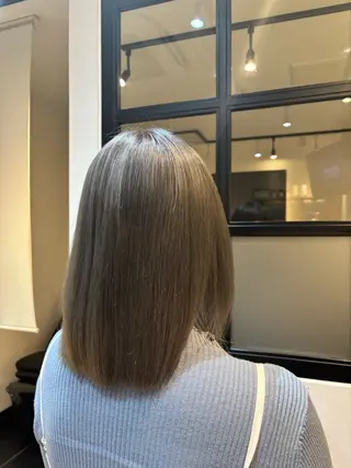 ミディアム Rika🎀美髪矯正 /透明感カラー🫧のヘアスタイル