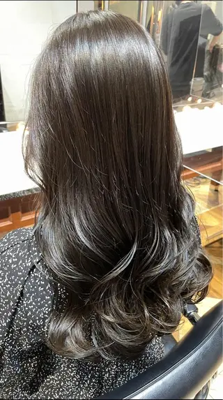ロング カラー パーマ ご新規様限定 透明感カラーKANAのヘアスタイル