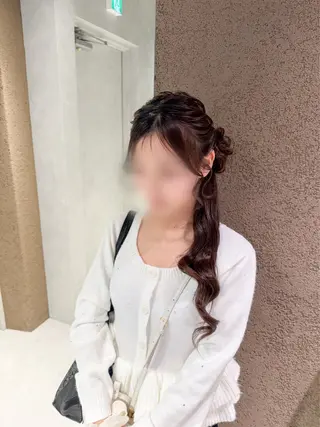 ロング ヘアアレンジ ヘアアレンジ/ カラー/hazukiのヘアスタイル