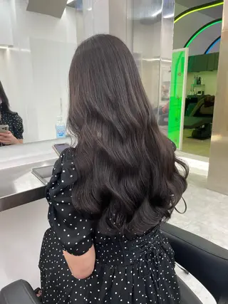 ロング カラー ヘアアレンジ 縮毛矯正/髪質改善/ ブリーチ毛/木元渓太のヘアスタイル