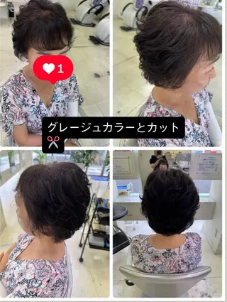 ミディアム タカハシ リナのヘアスタイル