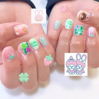 ネイル いちごパフェ ゆいのネイルデザイン