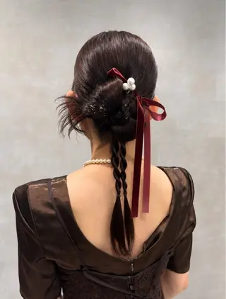 ヘアアレンジ 透明艶カラー☆ アレンジ🪽yuiのヘアスタイル