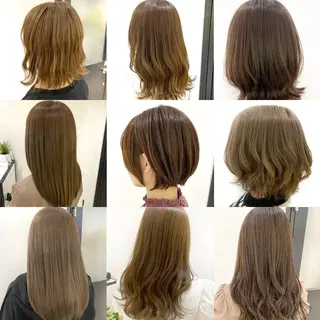 ロング カラー 予約 停止のヘアスタイル