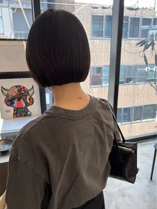 ショート カラー 似合わせカット レイヤー/ボブのヘアスタイル