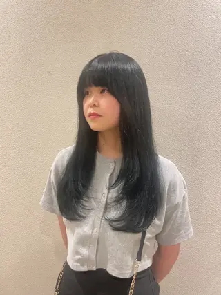 ロング カラー 🫧透明感カラー🫧 古川穂果のヘアスタイル