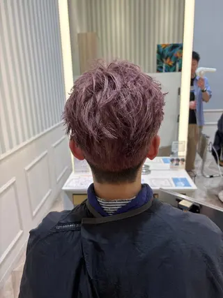 ショート カラー メンズ レディースモデル募集 綾坂のヘアスタイル
