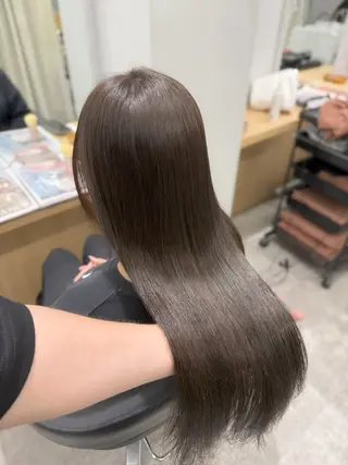 ロング カラー 巻ける髪質改善🫧ハ イライト/永田汰伊智のヘアスタイル