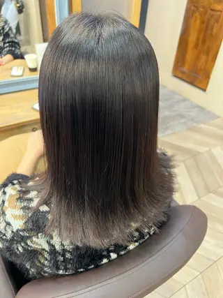 セミロング 縮毛矯正練習 モデル募集✨️NOAのヘアスタイル