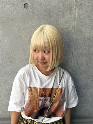 ミディアム カラー 韓国レイヤー kira🌛のヘアスタイル
