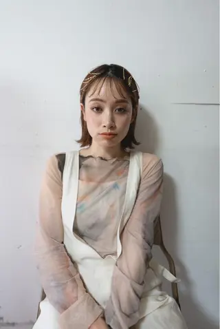 ミディアム 💛🤍U too e’s /店長🧸のヘアスタイル