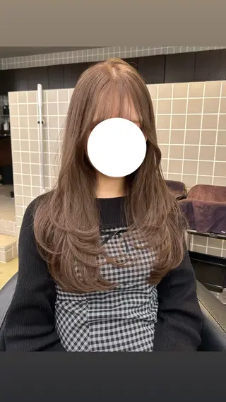 ロング 🤍透明感/韓国風/ レイヤー/優大🤍のヘアスタイル