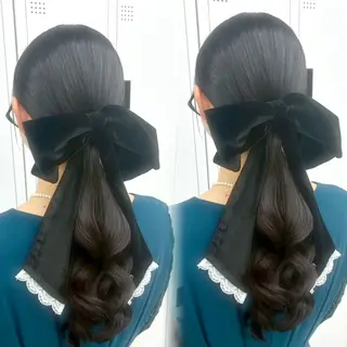 ヘアアレンジ ヘアアレンジエクステ 推し活 さな👶🏻のヘアスタイル