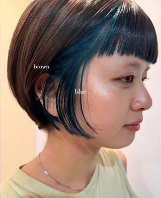 ショート saki｜透明カラー ドライパーマ.パーマのヘアスタイル