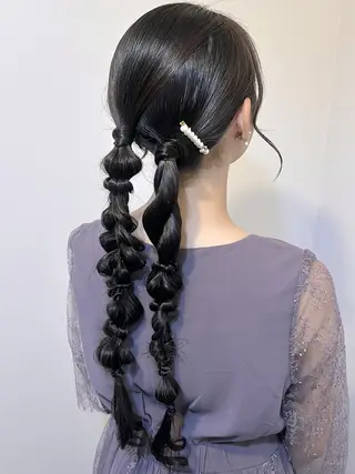 ヘアアレンジ 🤍ヘアセット.ヘア アレンジ湯山詩織🤍のヘアスタイル