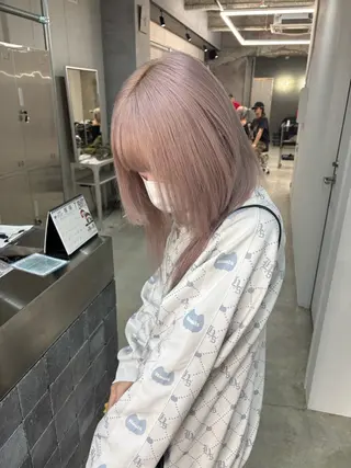 ミディアム カラー デザインカラー /rioのヘアスタイル