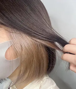 セミロング カラー 透明感カラー/ 髪質改善/サクラ🌸のヘアスタイル