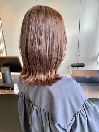 ミディアム カラー 透明感カラーショート ボブツムギ♡のヘアスタイル