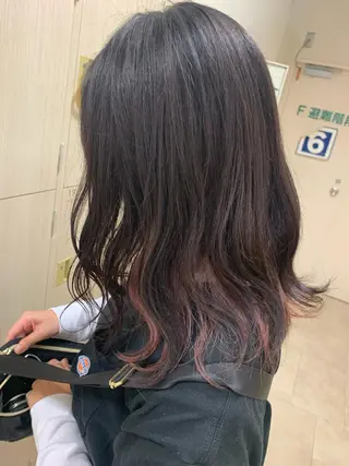 ミディアム カラー 暖色/ブリーチカラー 🎀 M i k uのヘアスタイル