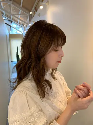 ロング カラー 中尾 文哉のヘアスタイル